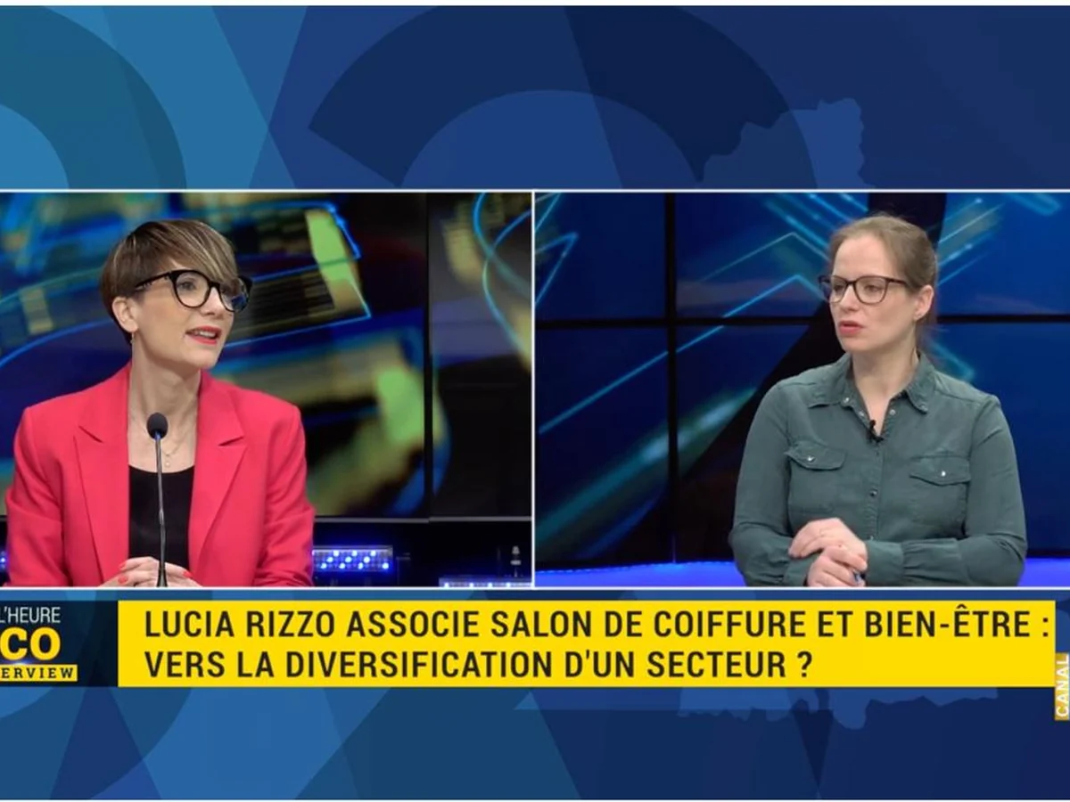 Canal 32 Lucia Rizzo interviewée sur le plateau de Canal 32
